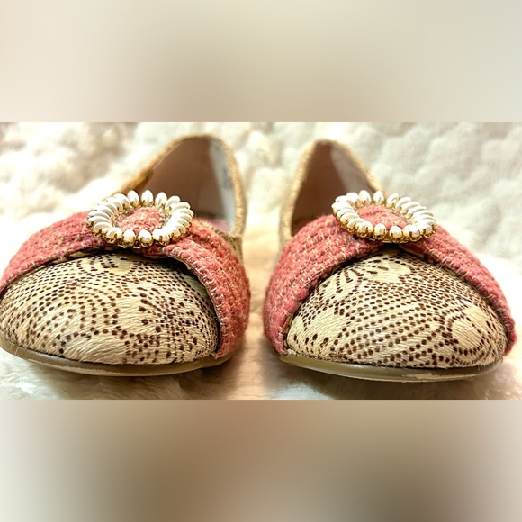 Kenzie Teren leather tweed Ballet slip on flats women’s size 8.5M - Picture 7 of 11